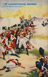 Pułk Gloucestershire. Plecami do siebie w Aleksandrii, 1801, 1939.