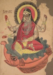 Bogini Ganga, 1800 rok.