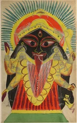 Bogini Kali, 1800 rok.