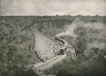 Wąwóz Gokteik i most kolejowy, 1900.