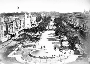 Wielki Plac, Aleksandria, Egipt, ok. 1910