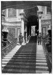 Wielkie Schody, Pałac Buckingham, Londyn, 1900