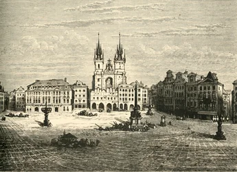 Wielki Plac, Praga, 1890.