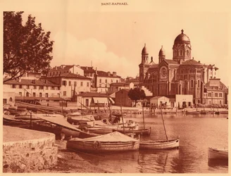 Port i kościół, Święty Rafał, 1930.