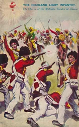 Lekka piechota wyżynna. Szarża Kawalerii Mahratty w Assaye, 1803, 1939