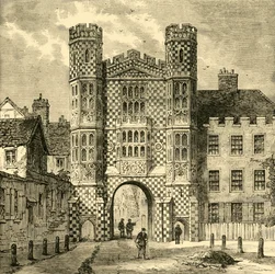 Brama Holbeina, Whitehall, 1881.