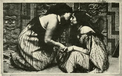 Hongi, Pozdrowienie Maorysów, c1948.