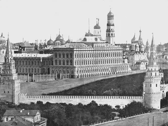 Pałac Cesarski na Kremlu, Moskwa, Rosja, 1895.