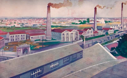Młyny jutowe w Cia. Krajowe tkaniny jutowe, 1914