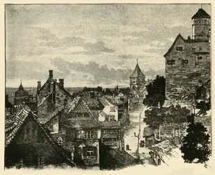 Kaiserberg, Norymberga, 1890.