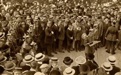 Kaisers proklamacja wojny przeciwko Wielkiej Brytanii... Berlin, Niemcy, 4 sierpnia 1914, 1933.