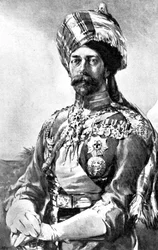 Król Cesarz jako pułkownik naczelny, ułanów armii indyjskiej, 1914