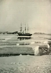 Rozbite nabrzeże w miejscu lądowania, ok. 1908, 1909.