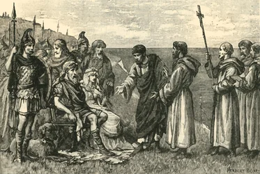 Lądowanie św. Augustyna w Kent, 597 r., 1890 r.