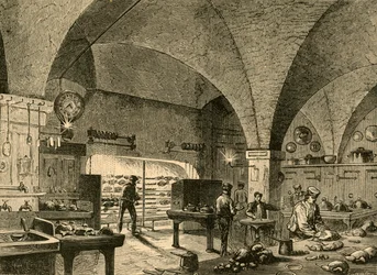 Kuchnia w dworku, 1897 r.