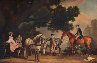 Rodziny Milbanke i Melbourne, c1796, 1929