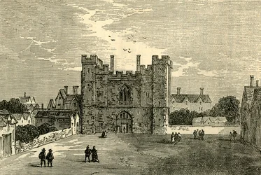 Klasztor św. Jana Jerozolimskiego, Clerkenwell - Brama od zachodu, ok. 1872 r.