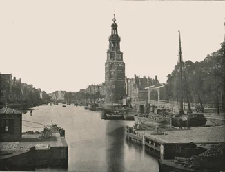 Montelbaanstoren, Amsterdam, Holandia, 1895.