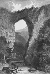 Naturalny most, Wirginia, 1883 r.