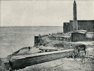 Igła leżąca podczas upadku w Aleksandrii, 1877, 1910