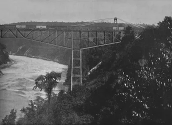 Most wspornikowy Niagara, XIX w.