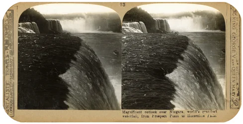 Wodospad Niagara, od Prospect Point do Horseshoe Falls, koniec XIX wieku