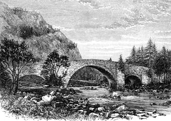 Stary Most, Invercauld, Szkocja, 1900