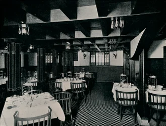 Stara kuchnia w herbaciarni Miss Cranstons, Argyle Street, Glasgow, c1906
