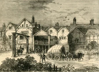 Old Tabard Inn, XVII w., ok. 1878 r.