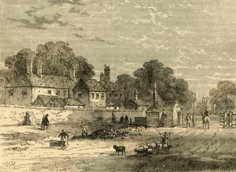 Old Turnpike, Kensington, 1820, c1876.