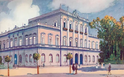 Prefektura Okręgu Federalnego. Północno-wschodni róg Praca da Republica, 1914