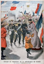 Prezydent Republiki Francuskiej z wizytą w Petersburgu, Rosja, 1902