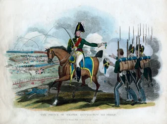 Książę Orange rozdaje swoje medale, 1815