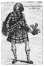 Książę Walii, przyszły król Jerzy IV 1762-1830, w stroju góralskim