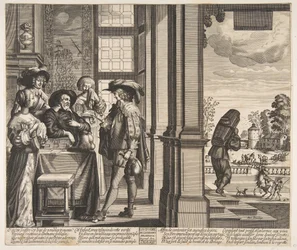 Syn marnotrawny opuszcza dom, ca. 1636.