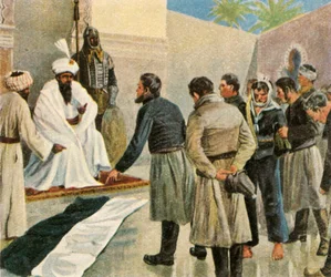Flaga pruska przed sułtanem Maroka, 1780, 1936.