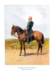 Królewski Pułk Królowych, Staffordshire Yeomanry, ok. 1890 r.
