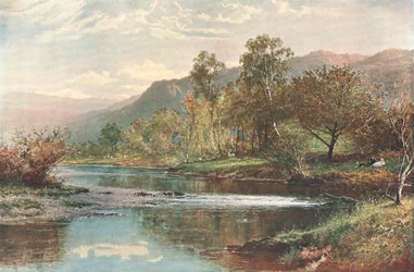 Rzeka wpadająca do wody Derwent, ok. 1902 r.