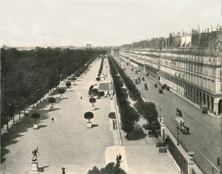 Rue de Rivoli, Paryż, Francja, 1895.