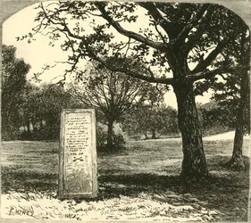 Kamień Rufusa w Nowym Lesie, 1890.