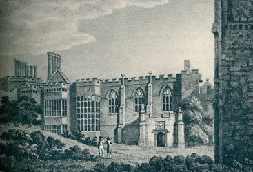 Ruiny Cowdray House, niedaleko Midhurst, Sussex, 1907