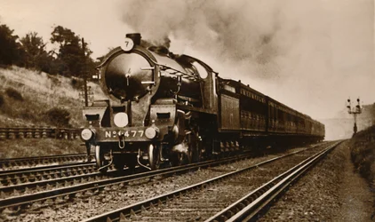 S.R. West of England Express Passing Earlsfield, początek XX wieku.