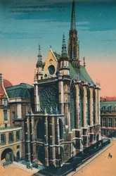 Kaplica Święta Sainte-Chapelle, Paryż, ok. 1920 r.