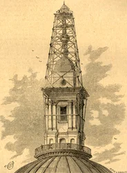 Rusztowanie i Obserwatorium na St. Pauls w 1848, 1897.