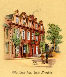 Scole Inn, Scole, Norfolk, 1939.