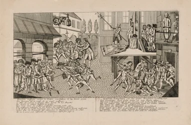 Masakry wrześniowe 1792 roku. Śmierć księżnej de Lamballe, ok. 1793.