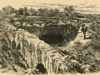 Groby Królów w Jerozolimie, 1890.