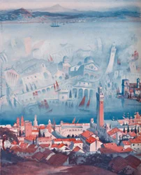 Dziwna Fata Morgana widziana na Sycylii, 1935