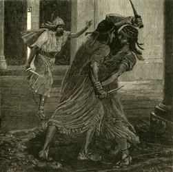 Walka między Gomates a Gobryas, 1890.
