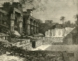 Świątynia w Luksorze, 1890.
